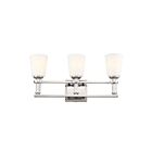 Luminaire de vanité Kichler 55147PN 3.-lumières 225W Nickel poli