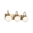 Luminaire de vanité Kichler 55151CPZ 3.-lumières 180W Champagne Bronze