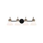 Luminaire de vanité Kichler 55156BK 4.-lumières 240W Noir