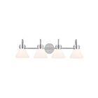 Luminaire de vanité Kichler 55156CH 4.-lumières 240W Noir