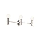 Luminaire de vanité Kichler 55157PN 3.-lumières 180W Nickel poli