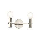 Luminaire de vanité Kichler 55158NI 2.-lumières 120W Nickel brossé