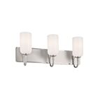 Luminaire de vanité Kichler 55163PN 3.-lumières 180W Nickel poli