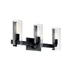 Kichler Jemsa 55168BK 3-Lumières Noir 180W Luminaire de vanité