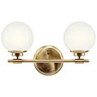 Kichler 55171CPZ Benno 2-Lumières 10W Champagne Bronze Lumière de Vanité