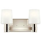 Kichler 55175PN Adani 2-Lumières 120W Nickel poli Lumière de Vanité