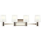 Kichler 55177PN Adani 4-Lumières 240W Nickel poli Lumière de Vanité