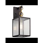 Lanterne murale extérieur Kichler Lahden 59005WZC 1-lumière 75W zinc patiné