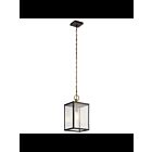 Suspendu extérieur Kichler Lahden 59008WZC 1-lumière 100W zinc patiné