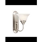 Applique murale Kichler Telford 5991NI 1-lumière 100W nickel brossé