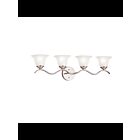 Luminaire de vanité Kichler Dover 6324NI 4-lumières 100W nickel brossé
