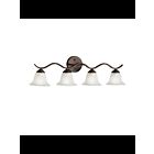 Luminaire de vanité Kichler Dover 6324TZ 4-lumières 100W bronze tannery