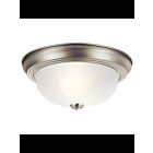 Plafonnier Kichler 8111NI 2-lumières 60W nickel brossé