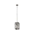 Mini suspendu Kichler Stetton 82268 1-lumière 60W fer d'enclume