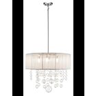 Suspendu à tambour Kichler Imbuia 83233 4-lumières 40W chrome