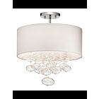 Plafonnier semi-encastré Kichler Piatt 83239 3-lumières 40W chrome