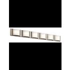 Luminaire de vanité linéaire à LED Kichler Bretto 83887 6-lumières nickel brossé