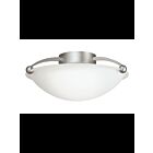 Plafonnier semi-encastré Kichler 8405NI 2-lumières 75W nickel brossé
