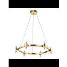 Lustre rond à LED Kichler Arabella 84066CG 12-lumières 34.5W or champagne