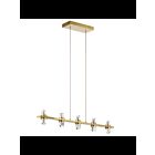 Lustre linéaire à LED Kichler Arabella 84067CG 10-lumières 33W or champagne