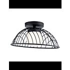 Plafonnier semi-encastré à LED Kichler Clevo 84096MBK 1-lumière 11W noir mat