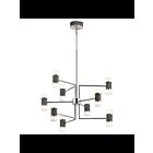 Lustre multi-étages à LED Kichler Vey 84123 nickel poli