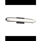 Luminaire de vanité linéaire à LED Kichler Rowan 84129 1-lumière noir mat