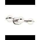 Luminaire de vanité à LED Kichler Brettin 85092PN 3-lumières 40W nickel poli