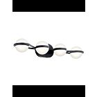 Luminaire de vanité à LED Kichler Brettin 85093MBK 4-lumières 40W noir mat