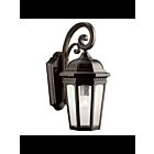 Lanterne murale extérieur Kichler Courtyard 9033RZ 1-lumière 150W bronze huilé
