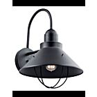Lanterne murale extérieur Kichler Seaside 9142BK 1-lumière 150W noir