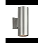 Lanterne murale extérieur Kichler Cylinder 9244BA 2-lumières 65W aluminium brossé