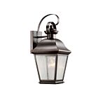 Lanterne murale extérieur Kichler Mount Vernon 9708OZ 1-lumière 150W vieux bronze