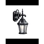 Lanterne murale extérieur Kichler Townhouse 9789BK 1-lumière 100W noir