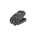 Leviton 102-EP Connecteur de cordon noir 15A 125V 2P2W