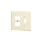 Leviton 80505-I Plaque combinée à 2 groupes de taille moyenne