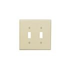 Leviton 80509-I Plaque d'interrupteur de taille moyenne à 2 gangs