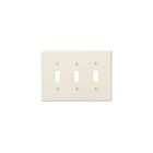 Leviton 80511-T Plaque murale 3G/3Toggle amande claire