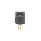 Leviton 8215-C Prise d'hôpital noire-N5-15P