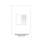 Commutateur demi-format Legrand Adorne ASPD1531W4 blanc