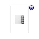Interrupteur à minuterie On/Off manuel Legrand Adorne ASTM2W2 blanc