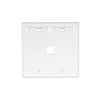 Leviton 42080-1WP Plaque murale blanche 1Pt Quickport