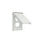 Leviton 4978-W Plaque murale résistante aux intempéries, 1 groupe