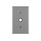 Leviton 80718-GY Plaque téléphonique en nylon à 1 groupe
