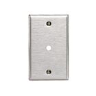 Leviton 84013-40 Plaque téléphonique en acier inoxydable à 1 groupe - Trou .312