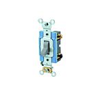 Interrupteur à bascule Leviton 1203-2gy gris