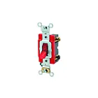 Interrupteur à bascule Leviton 1222-plr rouge