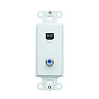 Insert téléphone/vidéo Leviton 40659-w blanc
