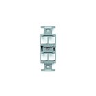 Cadre d'insertion QuickPort Multimedia Leviton 41087-qgp gris