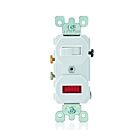 Dispositif combiné interrupteur Leviton 5226-w